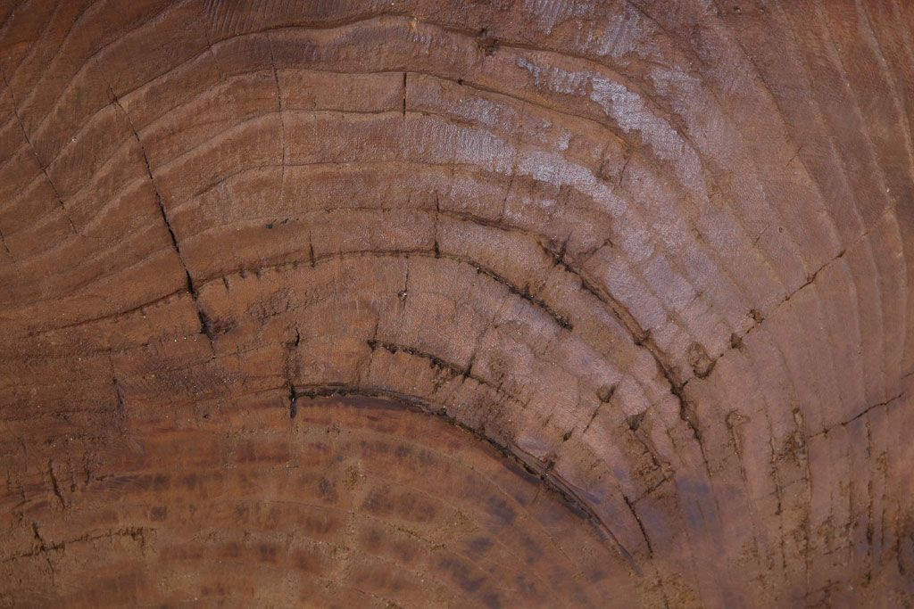 リメイク品　古い臼(うす)のアンティークチェア(椅子)(1)