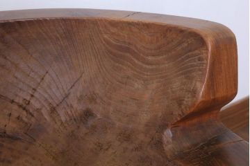 リメイク品　古い臼(うす)のアンティークチェア(椅子)(1)