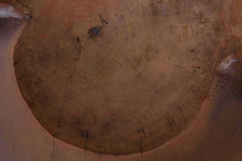 リメイク品　古い臼(うす)のアンティークチェア(椅子)(1)