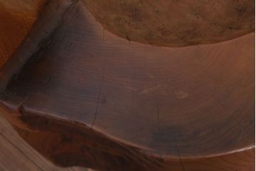 リメイク品　古い臼(うす)のアンティークチェア(椅子)(1)