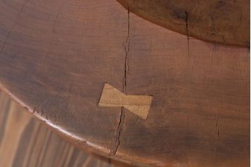 リメイク品　古い臼(うす)のアンティークチェア(椅子)(1)