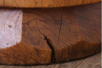 リメイク品　古い臼(うす)のアンティークチェア(椅子)(1)