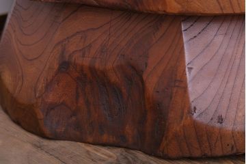 リメイク品　古い臼(うす)のアンティークチェア(椅子)(1)