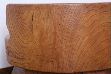 リメイク品　古い臼(うす)のアンティークチェア(椅子)(1)