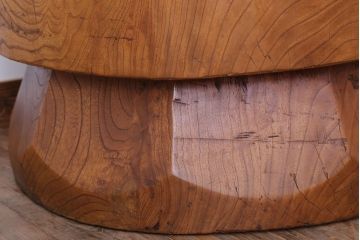 リメイク品　古い臼(うす)のアンティークチェア(椅子)(1)