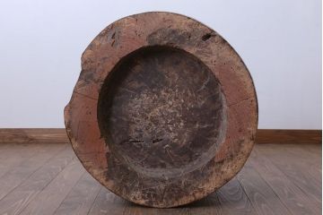 リメイク品　古い臼(うす)のアンティークチェア(椅子)(1)