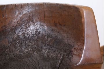 リメイク品　古い臼(うす)のアンティークチェア(椅子)(2)