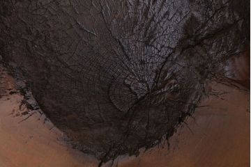 リメイク品　古い臼(うす)のアンティークチェア(椅子)(2)