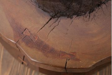 リメイク品　古い臼(うす)のアンティークチェア(椅子)(2)