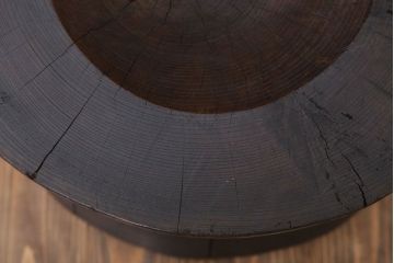 和製アンティーク 古い臼(うす)のリメイクチェア(椅子)(1)