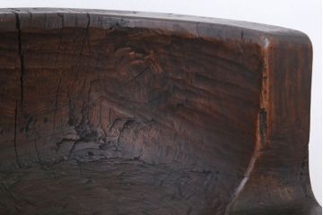 和製アンティーク 古い臼のリメイクチェア(椅子)(2)