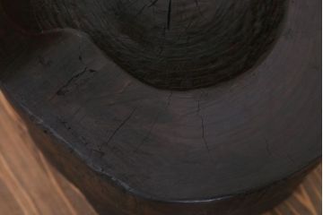 和製アンティーク 古い臼のリメイクチェア(椅子)(2)