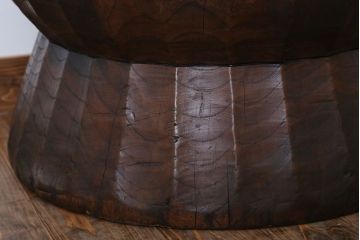 アンティーク雑貨　古民具・骨董　明治〜大正　古い木の臼(うす)