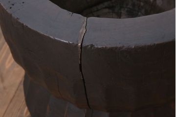 アンティーク雑貨　古民具・骨董　明治〜大正　古い木の臼(うす)