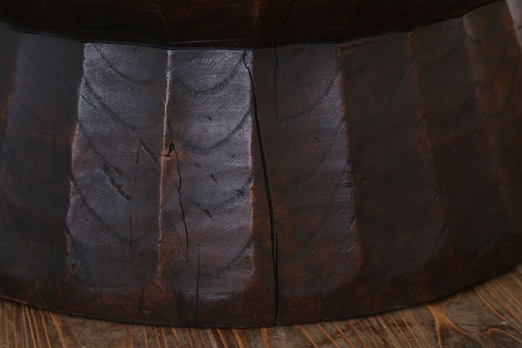 アンティーク雑貨　古民具・骨董　明治〜大正　古い木の臼(うす)