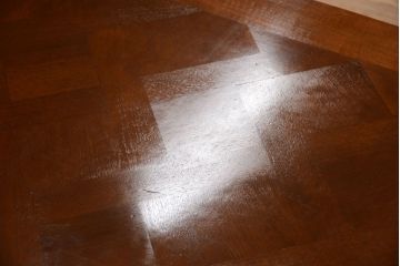 アンティーク家具　パーケット天板　ウォールナット材　フランスアンティーク　猫脚のドローリーフテーブル