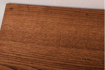 アンティーク家具　モールガラス入り!アンティークペイントのガラス戸収納棚(サイドキャビネット)