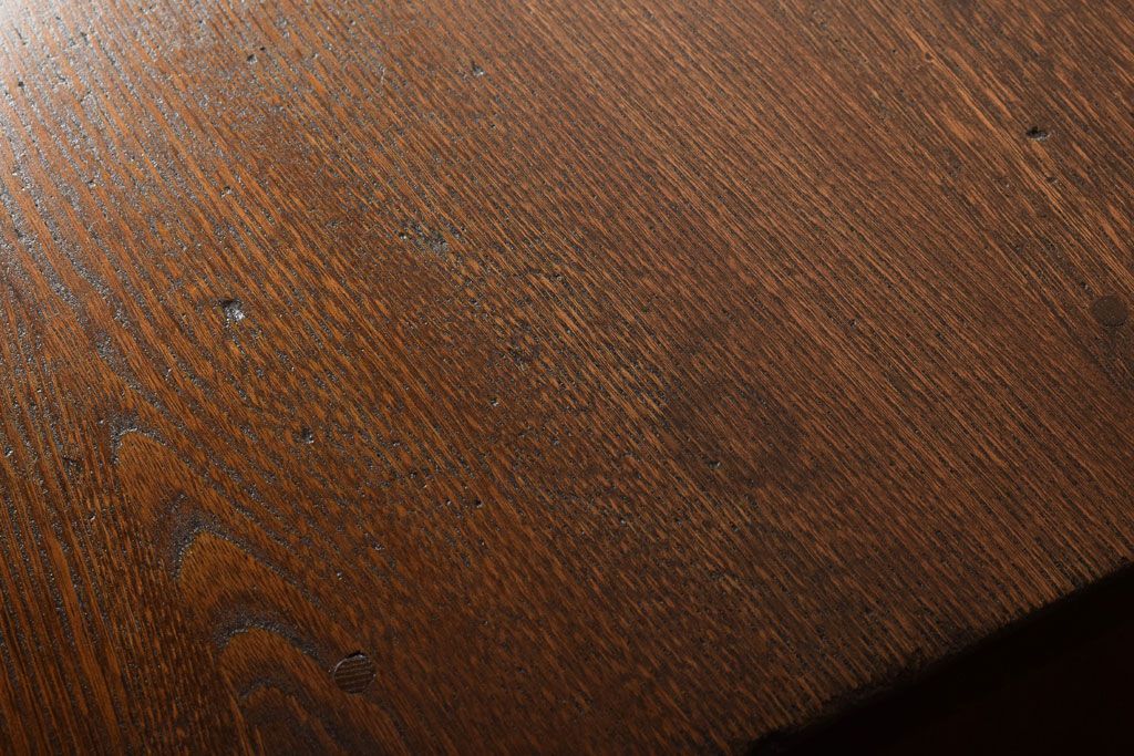 レトロ家具　昭和レトロ!栓材を使用した小振りでシンプルな片袖机