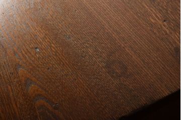 レトロ家具　昭和レトロ!栓材を使用した小振りでシンプルな片袖机