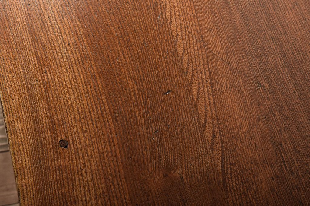 レトロ家具　昭和レトロ!栓材を使用した小振りでシンプルな片袖机