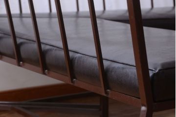 ヴィンテージ家具　シンプルデザイン　ビンテージベンチ2脚セット(ソファ)