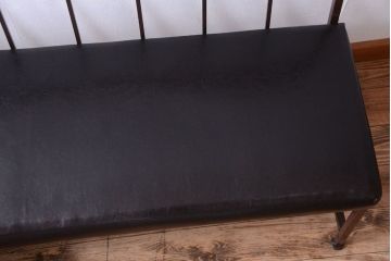 ヴィンテージ家具　シンプルデザイン　ビンテージベンチ2脚セット(ソファ)