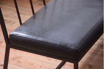 ヴィンテージ家具　シンプルデザイン　ビンテージベンチ2脚セット(ソファ)