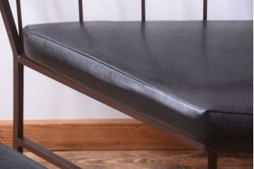 ヴィンテージ家具　シンプルデザイン　ビンテージベンチ2脚セット(ソファ)