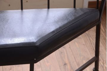 ヴィンテージ家具　シンプルデザイン　ビンテージベンチ2脚セット(ソファ)