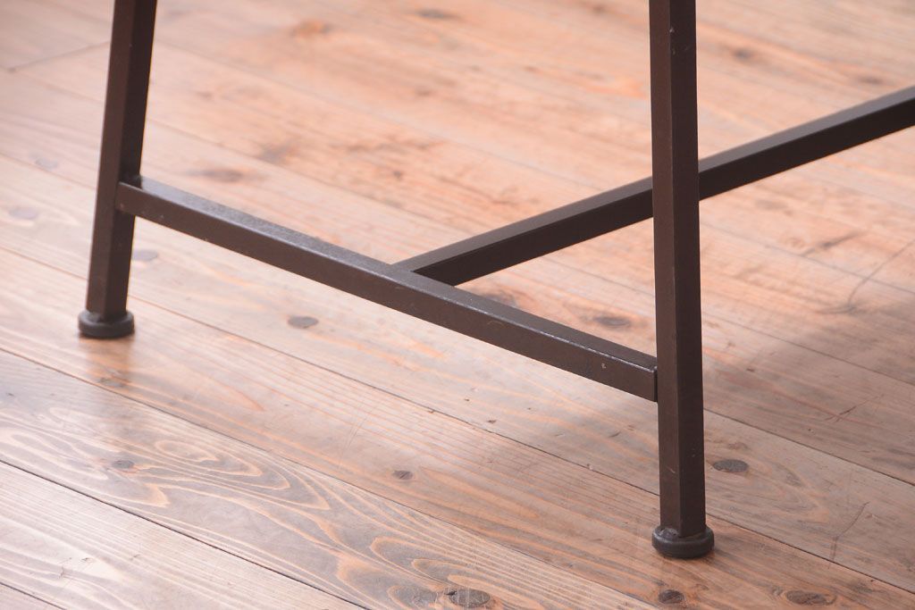 ヴィンテージ家具　シンプルデザイン　ビンテージベンチ2脚セット(ソファ)