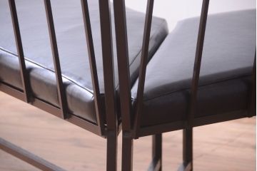 ヴィンテージ家具　シンプルデザイン　ビンテージベンチ2脚セット(ソファ)