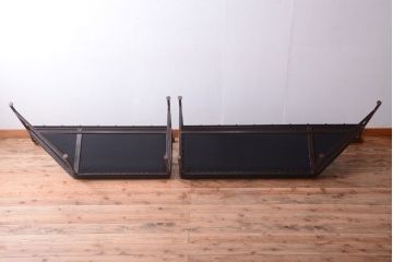 ヴィンテージ家具　シンプルデザイン　ビンテージベンチ2脚セット(ソファ)