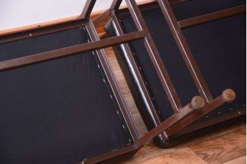 ヴィンテージ家具　シンプルデザイン　ビンテージベンチ2脚セット(ソファ)