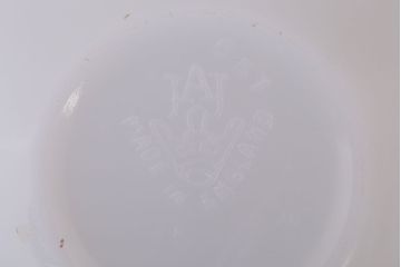 イギリスビンテージ　JAJ　パイレックス　Sunflower(サンフラワー)シリーズ　ミルクガラスのシュガー・ミルク2点セット(洋食器)