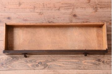 アンティーク家具　オーク材製!ステンドグラスが美しいイギリスアンティークのキャビネット(収納棚・戸棚)