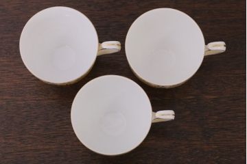アンティーク雑貨　オールドノリタケ　海外(英国)輸出品　マルキ　カップ&ソーサー3客セット(洋食器)(1)