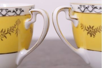 アンティーク雑貨　オールドノリタケ　海外(英国)輸出品　マルキ　カップ&ソーサー3客セット(洋食器)(1)