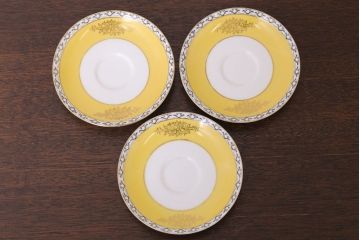 アンティーク雑貨　オールドノリタケ　海外(英国)輸出品　マルキ　カップ&ソーサー3客セット(洋食器)(1)