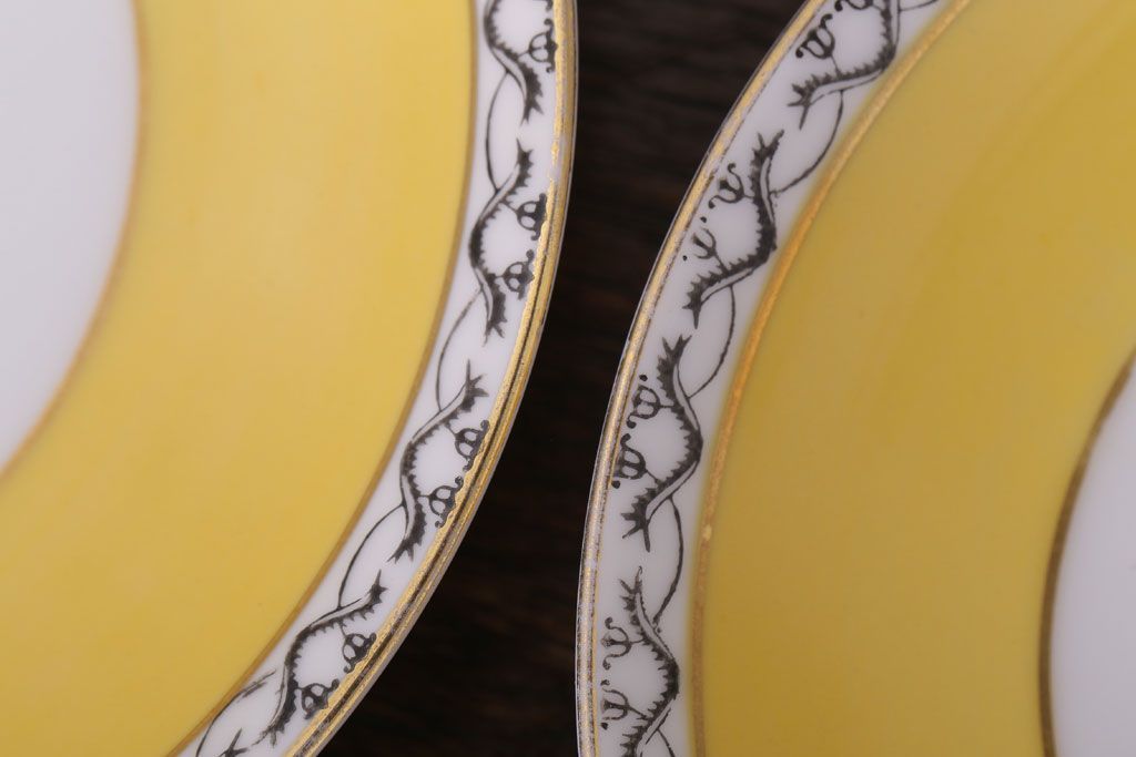 アンティーク雑貨　オールドノリタケ　海外(英国)輸出品　マルキ　カップ&ソーサー3客セット(洋食器)(1)