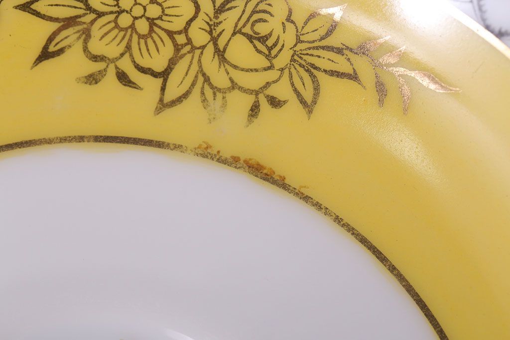 アンティーク雑貨　オールドノリタケ　海外(英国)輸出品　マルキ　カップ&ソーサー3客セット(洋食器)(1)