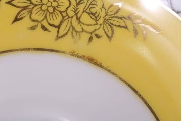 アンティーク雑貨　オールドノリタケ　海外(英国)輸出品　マルキ　カップ&ソーサー3客セット(洋食器)(1)