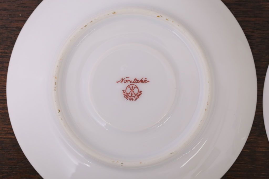 アンティーク雑貨　オールドノリタケ　海外(英国)輸出品　マルキ　カップ&ソーサー3客セット(洋食器)(1)