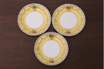 アンティーク雑貨　オールドノリタケ　海外(英国)輸出品　マルキ　カップ&ソーサー3客セット(洋食器)(1)