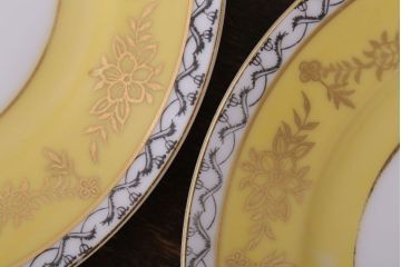 アンティーク雑貨　オールドノリタケ　海外(英国)輸出品　マルキ　カップ&ソーサー3客セット(洋食器)(1)