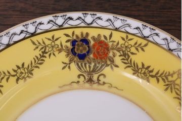 アンティーク雑貨　オールドノリタケ　海外(英国)輸出品　マルキ　カップ&ソーサー3客セット(洋食器)(1)