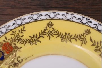 アンティーク雑貨　オールドノリタケ　海外(英国)輸出品　マルキ　カップ&ソーサー3客セット(洋食器)(1)