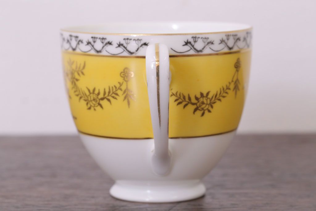 アンティーク雑貨　オールドノリタケ　海外(英国)輸出品　マルキ　カップ&ソーサー3客セット(洋食器)(2)