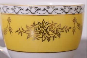 アンティーク雑貨　オールドノリタケ　海外(英国)輸出品　マルキ　カップ&ソーサー3客セット(洋食器)(2)