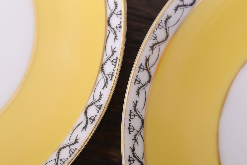 アンティーク雑貨　オールドノリタケ　海外(英国)輸出品　マルキ　カップ&ソーサー3客セット(洋食器)(2)