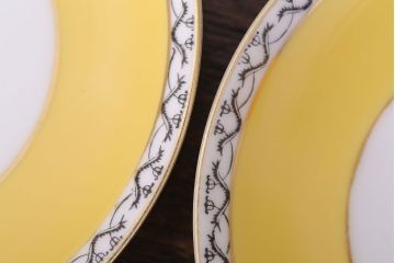 アンティーク雑貨　オールドノリタケ　海外(英国)輸出品　マルキ　カップ&ソーサー3客セット(洋食器)(2)